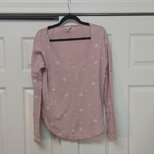 Lucky Brand Blush Star Long Sleeve Tee